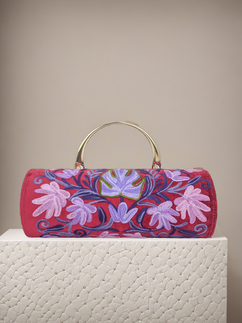 Handmade Embroidered Carry-On Duffle Minibag for Travel