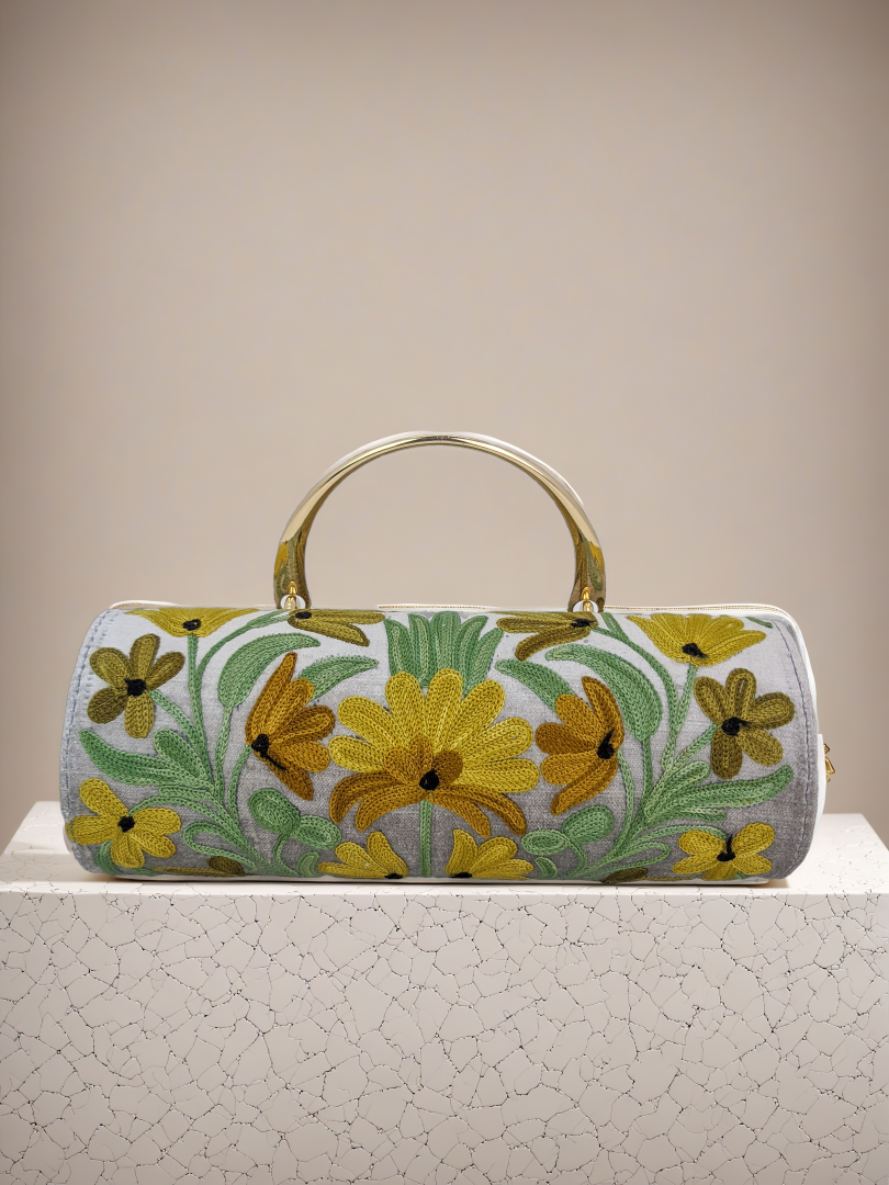 Unique Handmade Embroidered Carry-On Duffle Minibag for Class