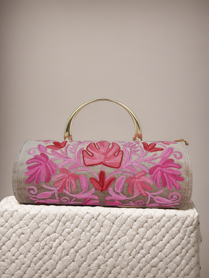 Custom Handmade Embroidered Carry-On Duffle Minibag for Business