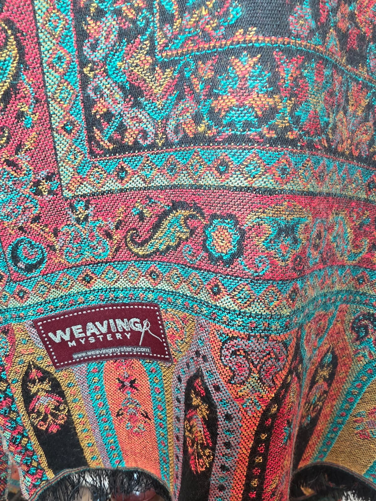 Black Kani Shawl – Authentic Handwoven Kashmiri Elegance