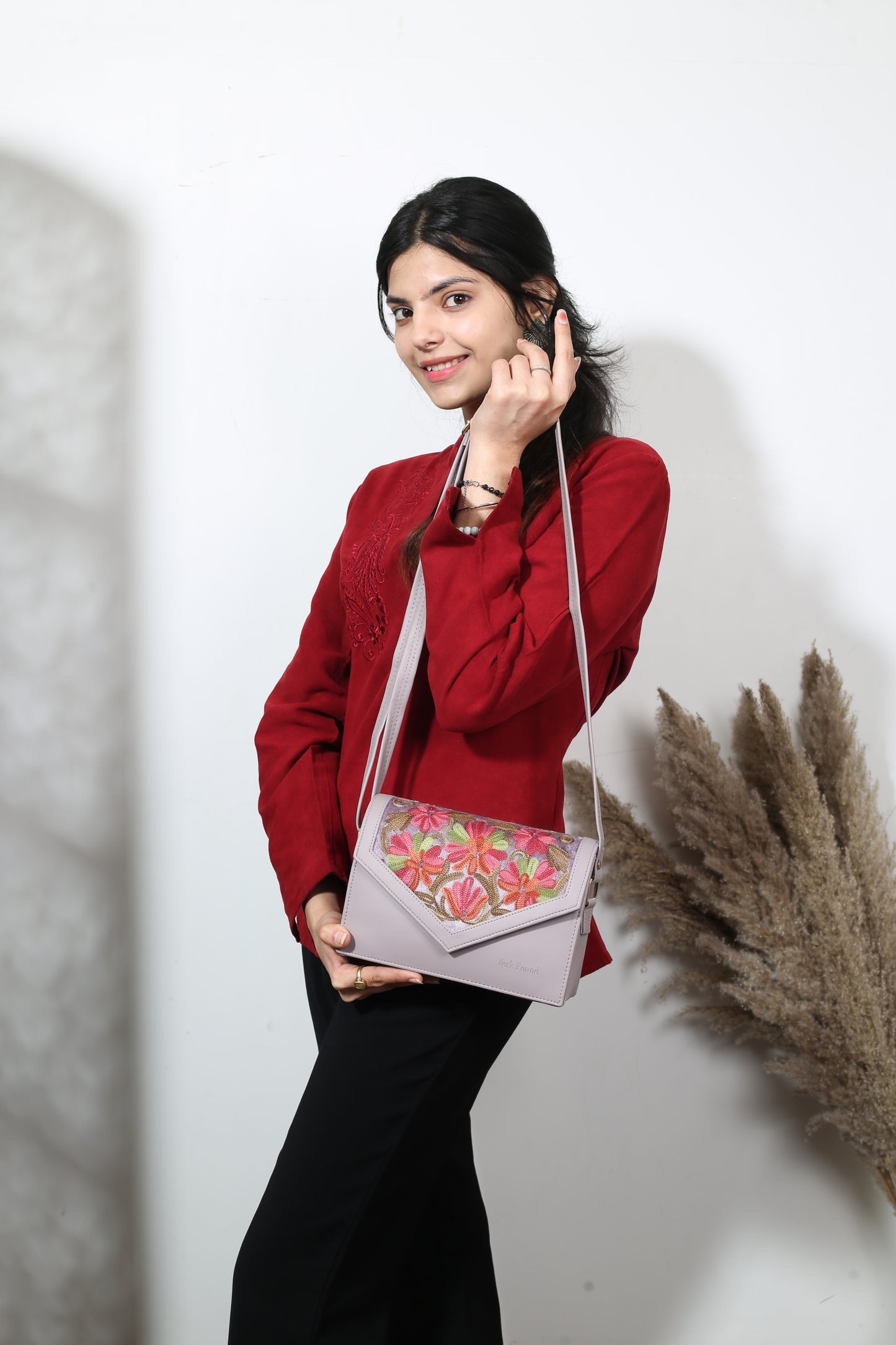 Sling Bag – Beautiful Handcrafted Sling Bag with Stunning Hand Embroidery