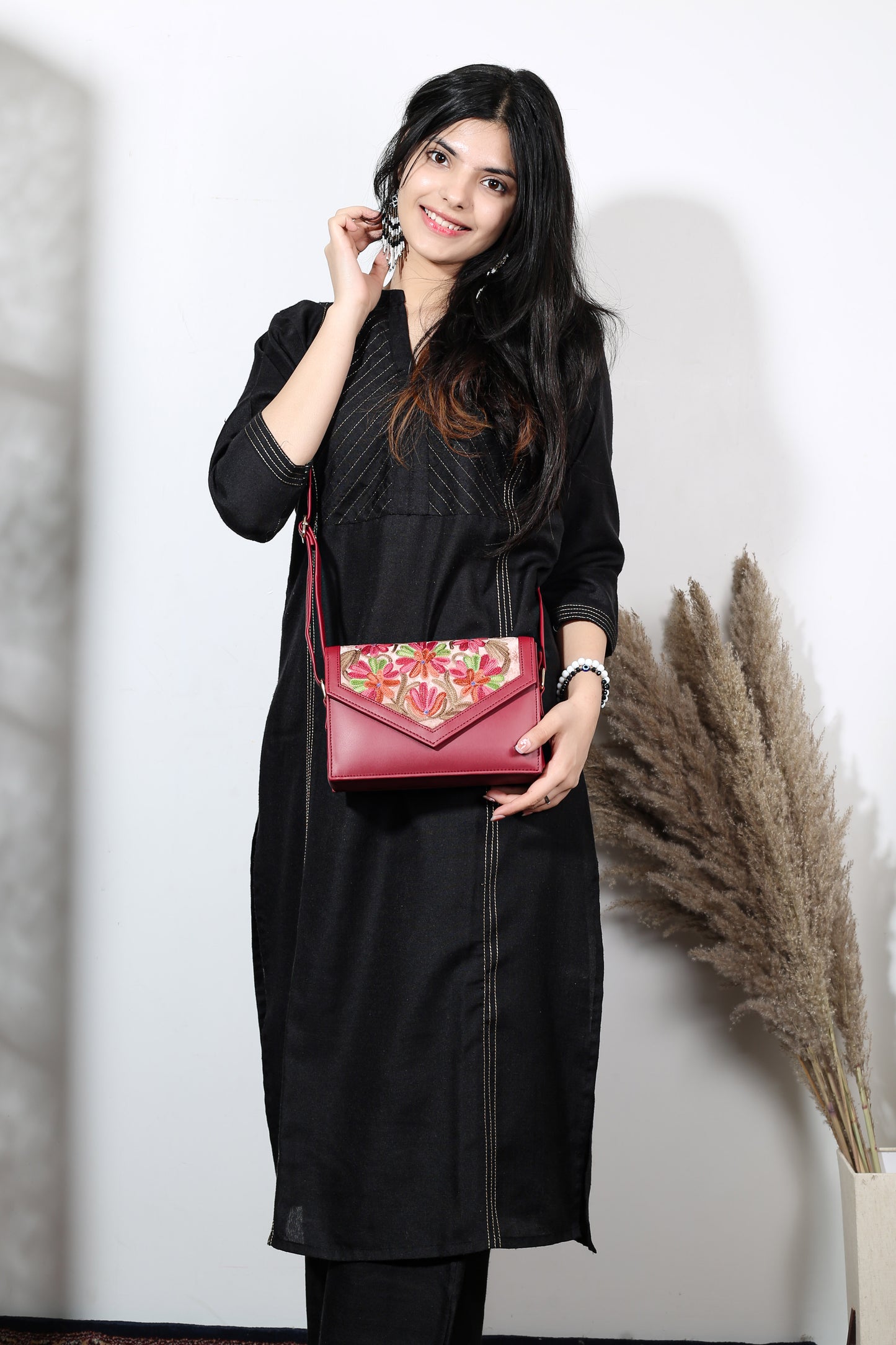 Sling Bag – Unique Hand-Embroidered Sling Bag for Trendy Fashionistas