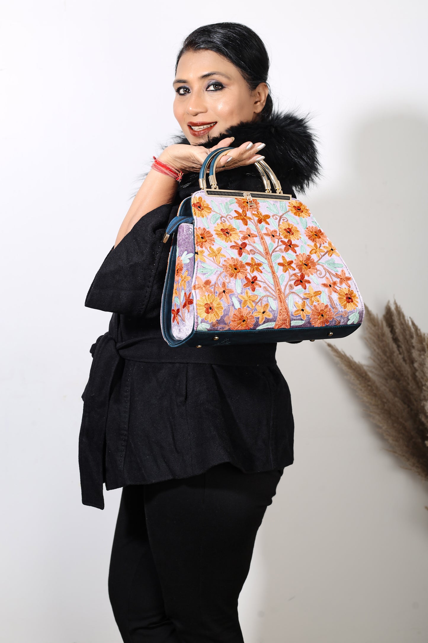 TRL Bag: Timeless Handcrafted Bag with Detailed Hand Embroidery, Perfect for Sophisticated Style