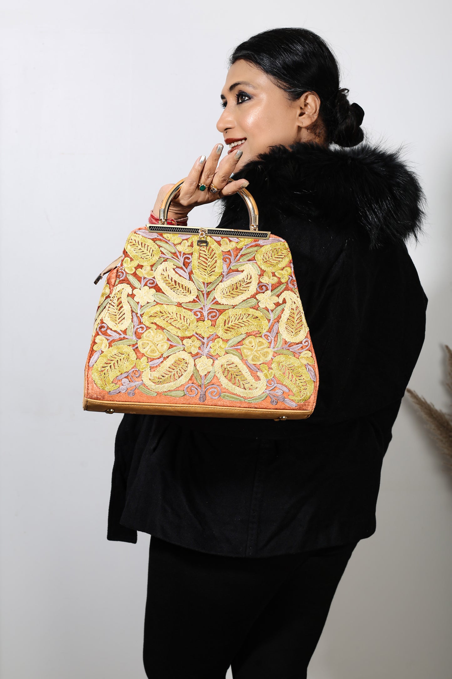 TRL Bag: Artisan Hand Embroidered Bag with Timeless Craftsmanship and Unique Detailing