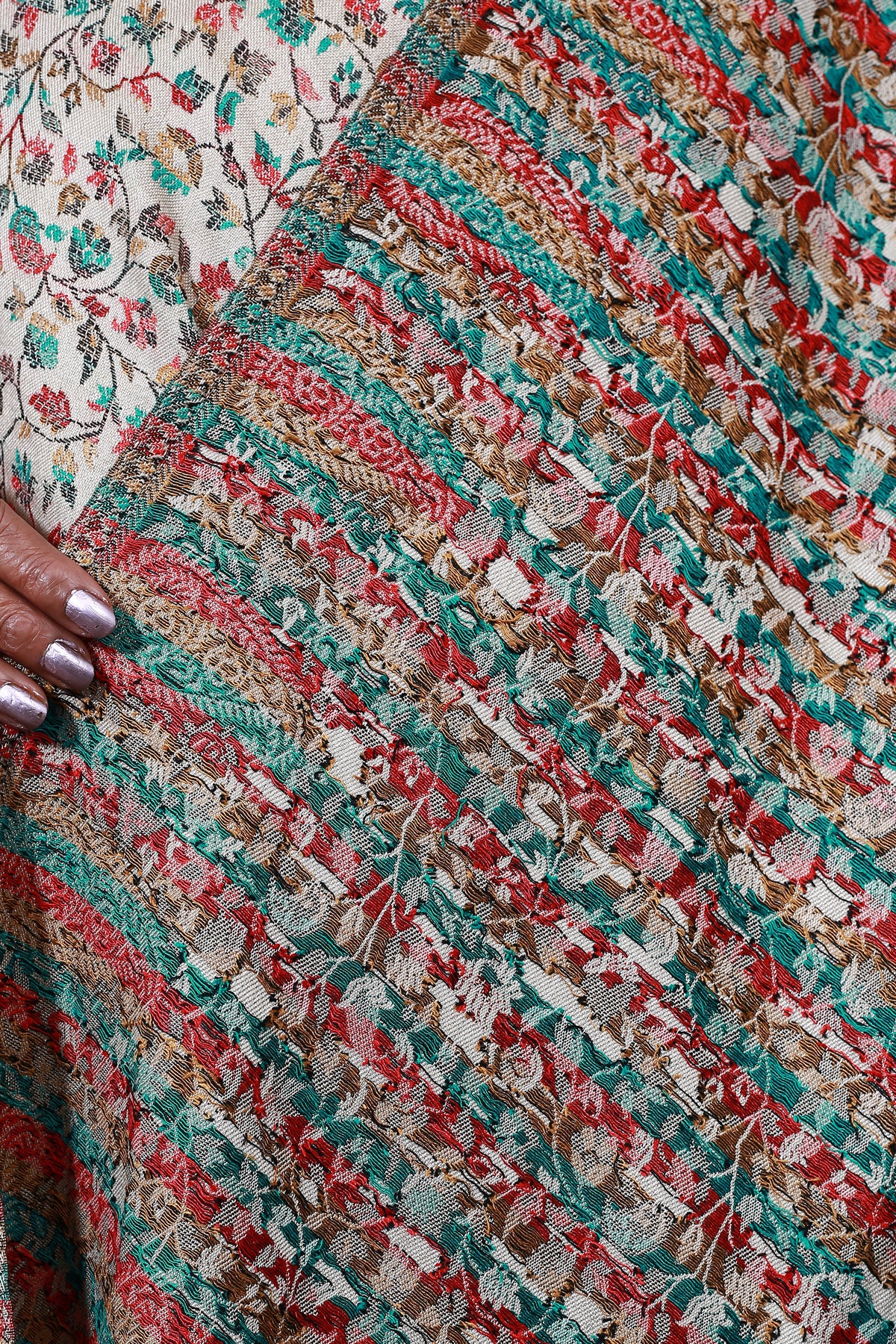 Kani Shawl: Handcrafted Wool Shawl with Intricate Kani Work, Perfect for Adding a Touch of Heritage
