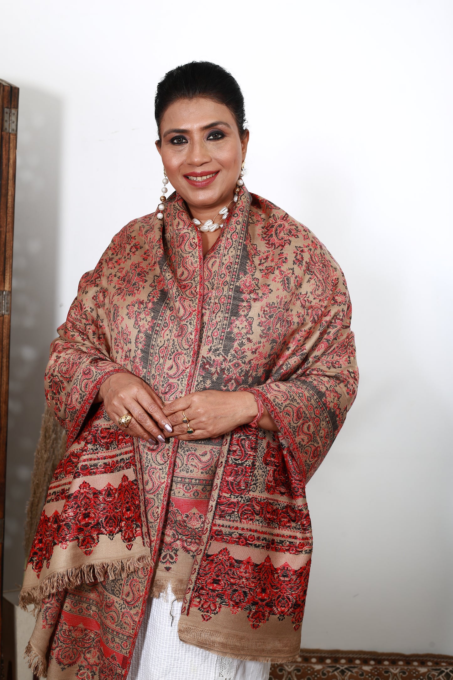 Royal Pashmina Shawl Kaani Zari Ethnic Shawl