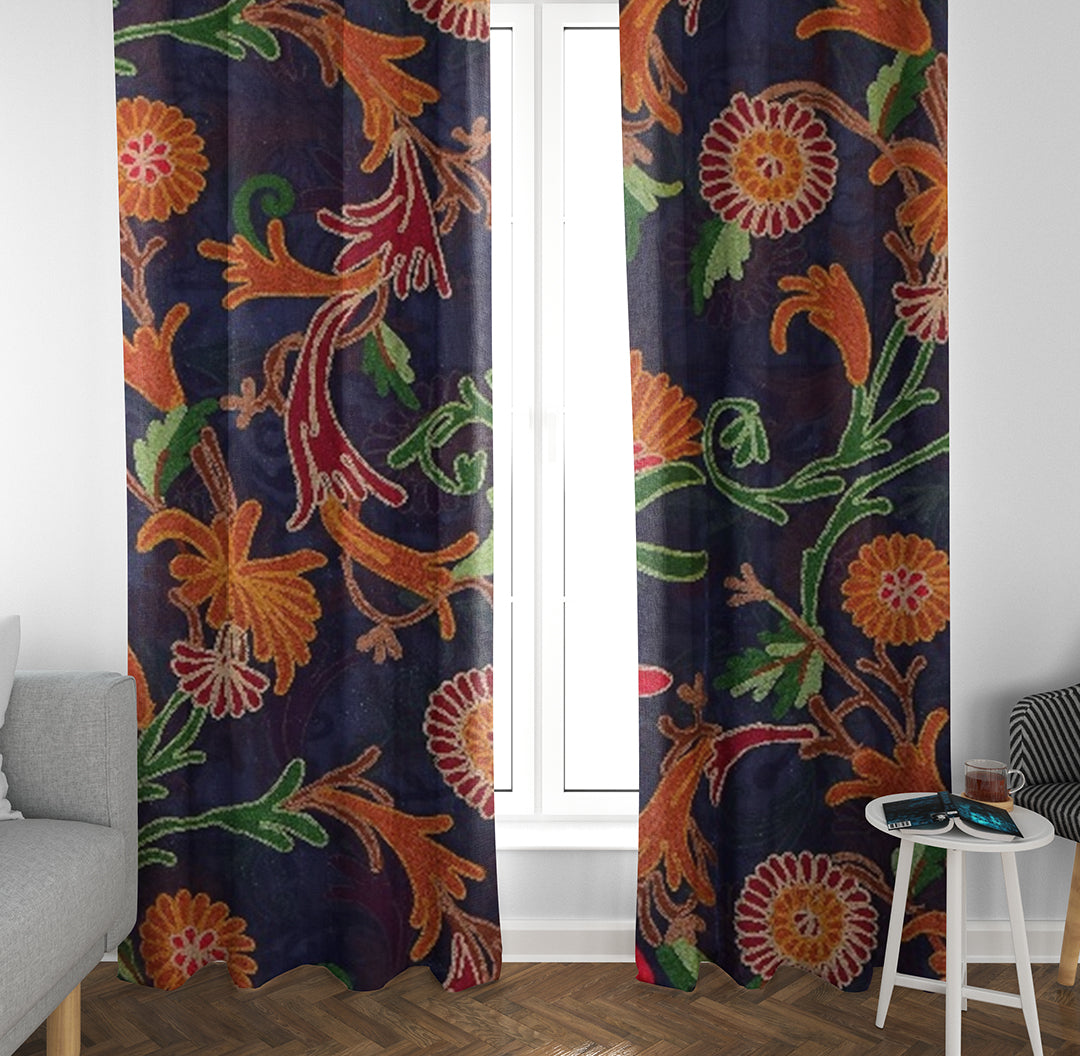 Luxury Kashmiri Embroidered Drapes