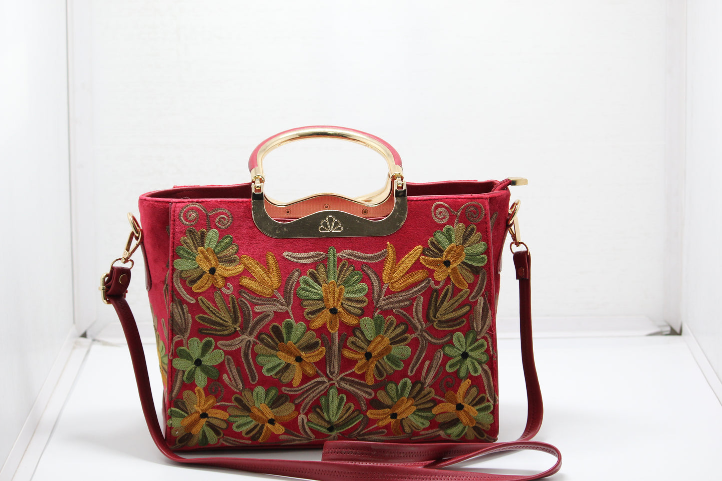 Handcrafted Harmony Embroidered Handbag