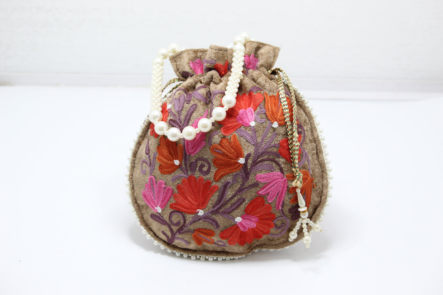 Finesse Flair: Handmade Embroidered Potli