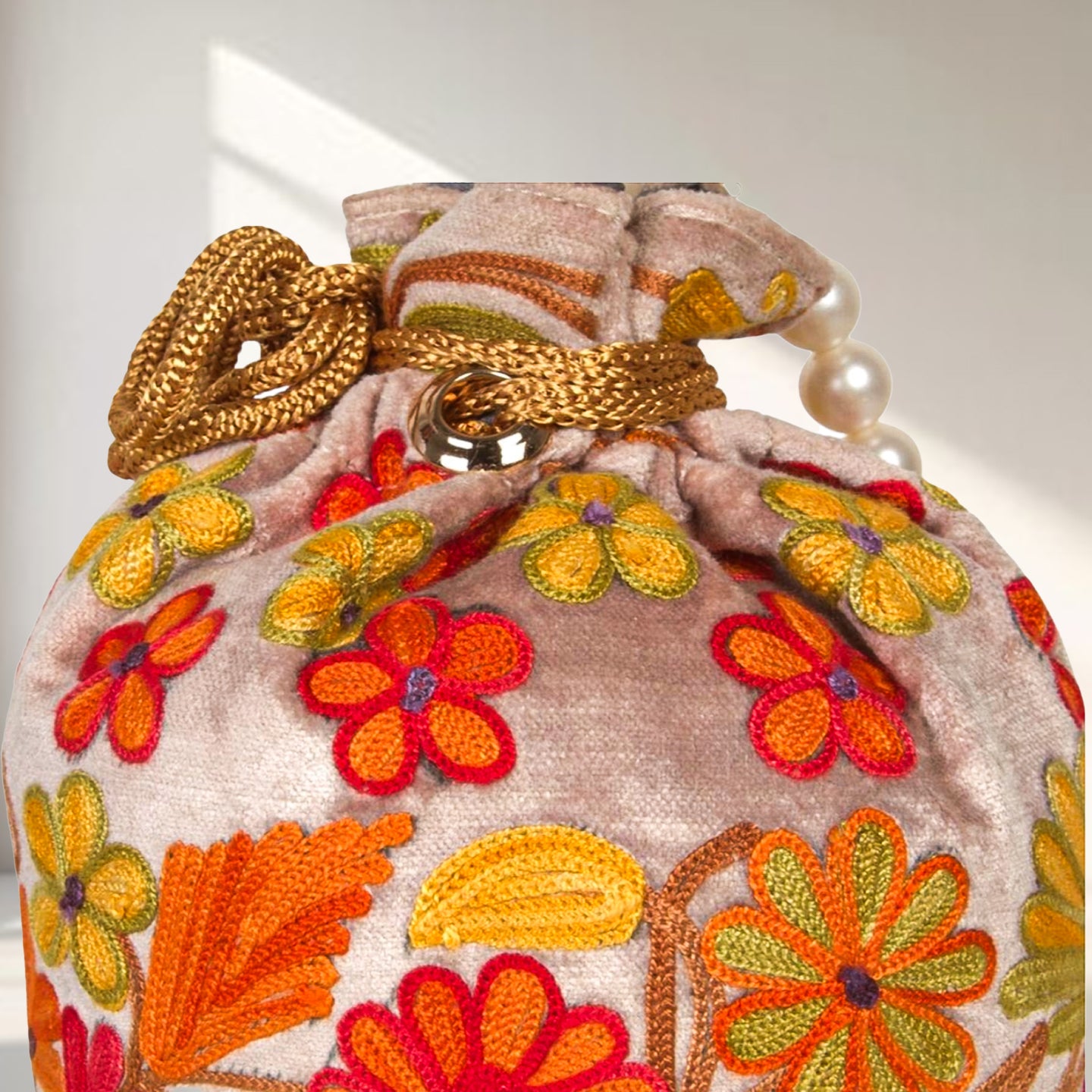 Super Elegant Design: Handmade Embroidered Potli