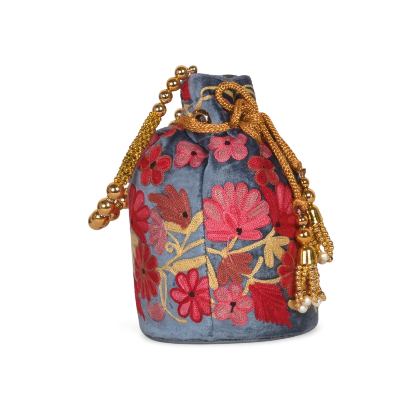 Artistry & Elegance Combined : Hand Embroidered Potli For Wedding & Occasion