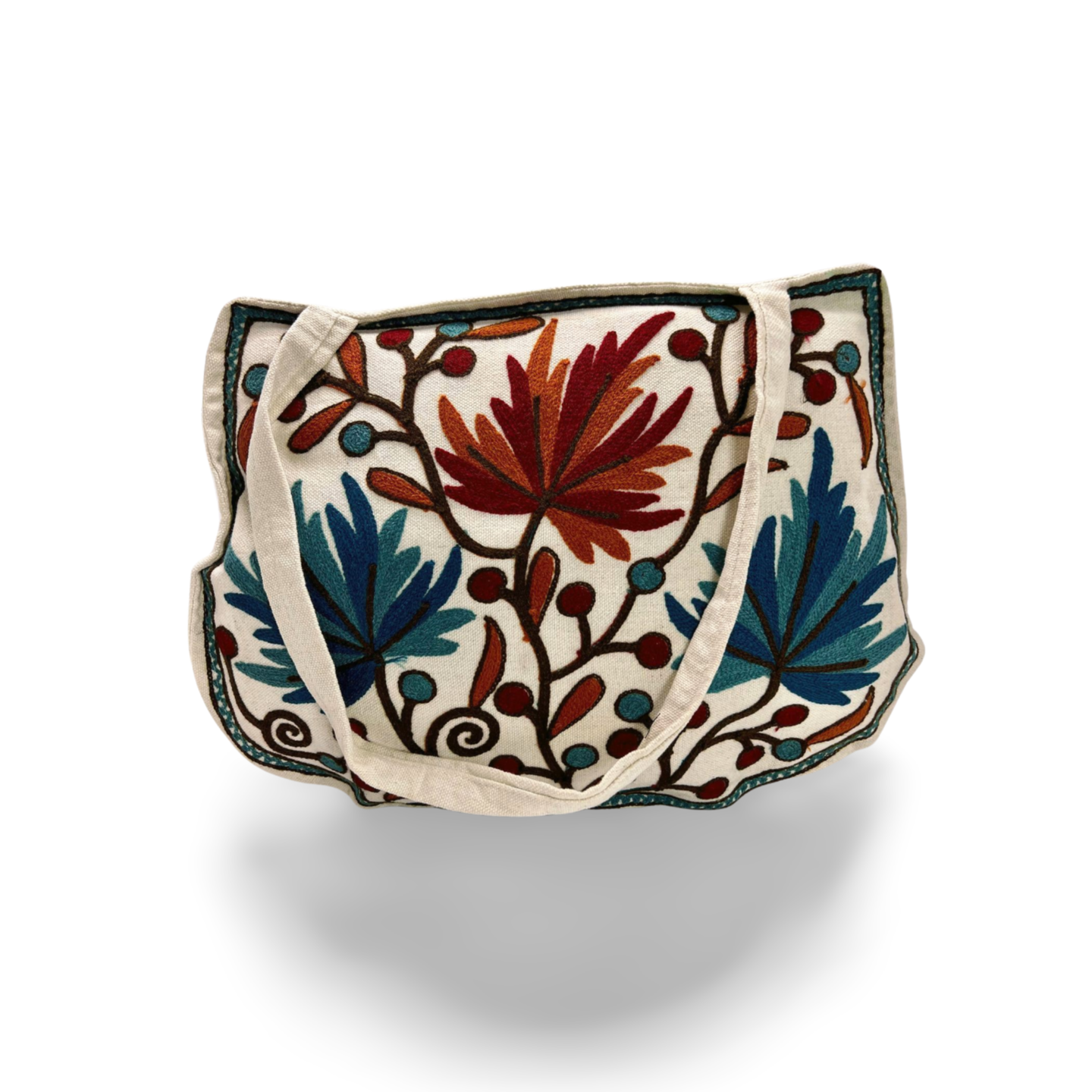 Elegant Tote Bag: Handcrafted Embroidery