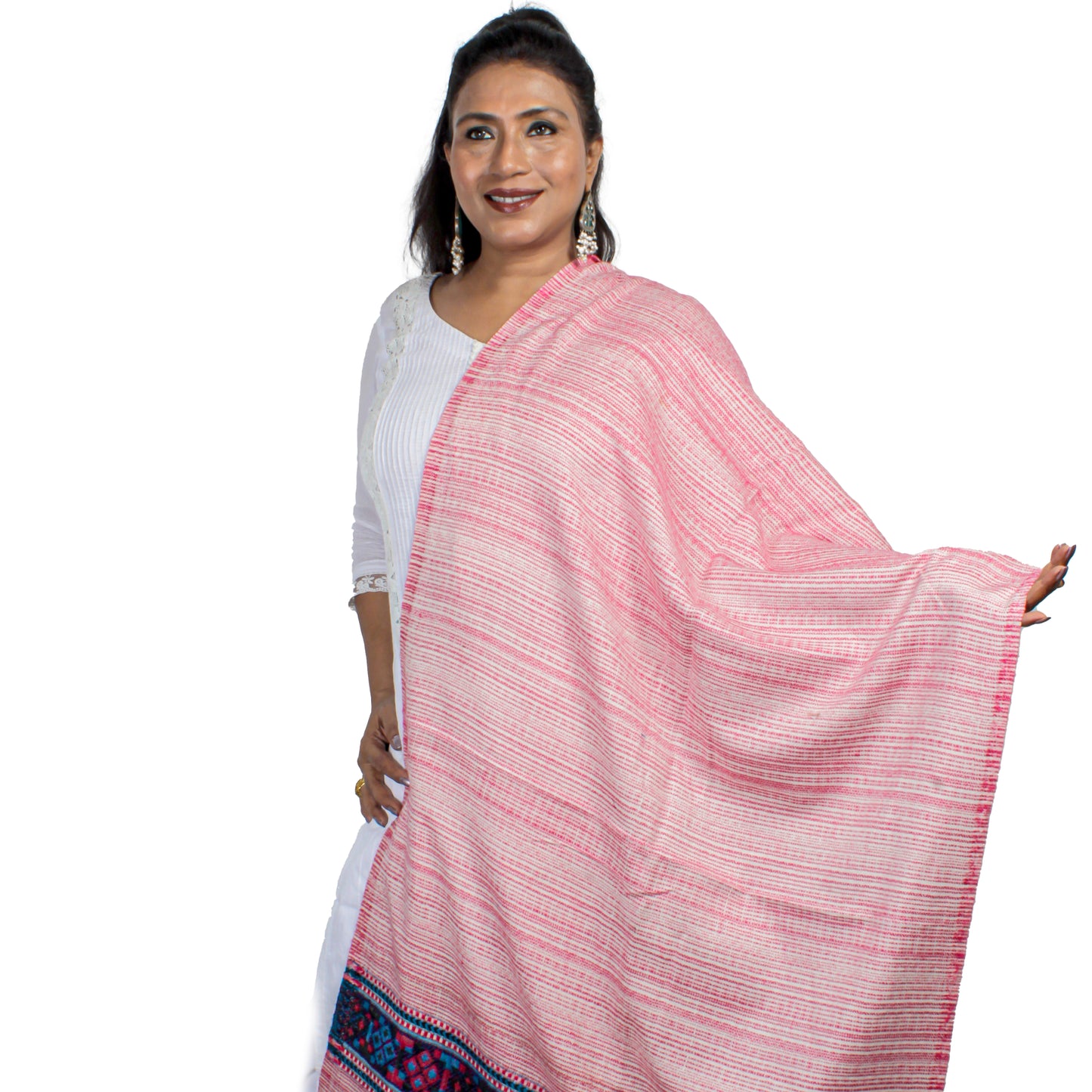Handwoven Tibetan Shawl from Kashmir – Unique Craftsmanship