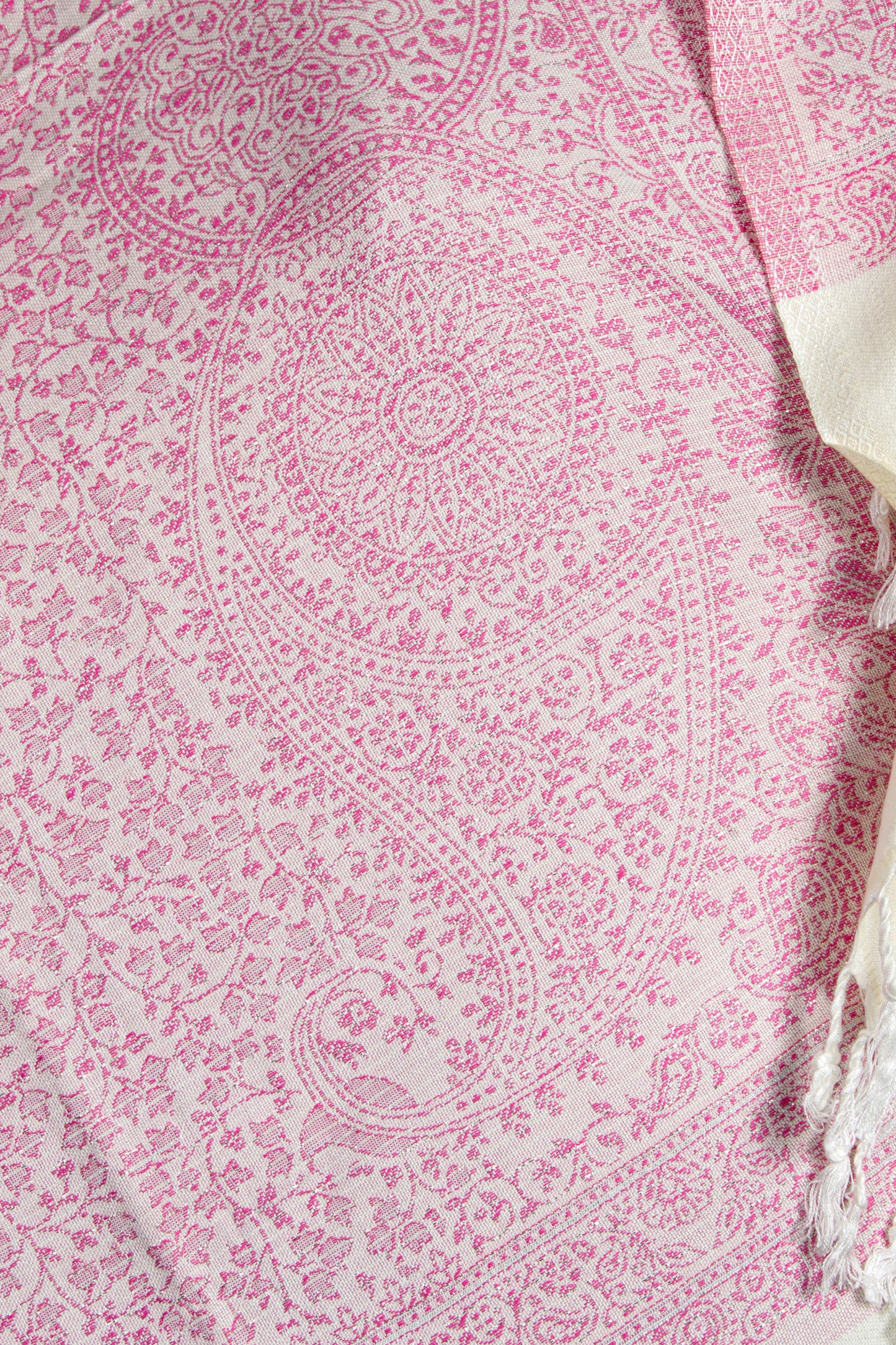 Self Zari Shawl – Handmade Kashmiri Pashmina with Elegant Self Zari Embroidery