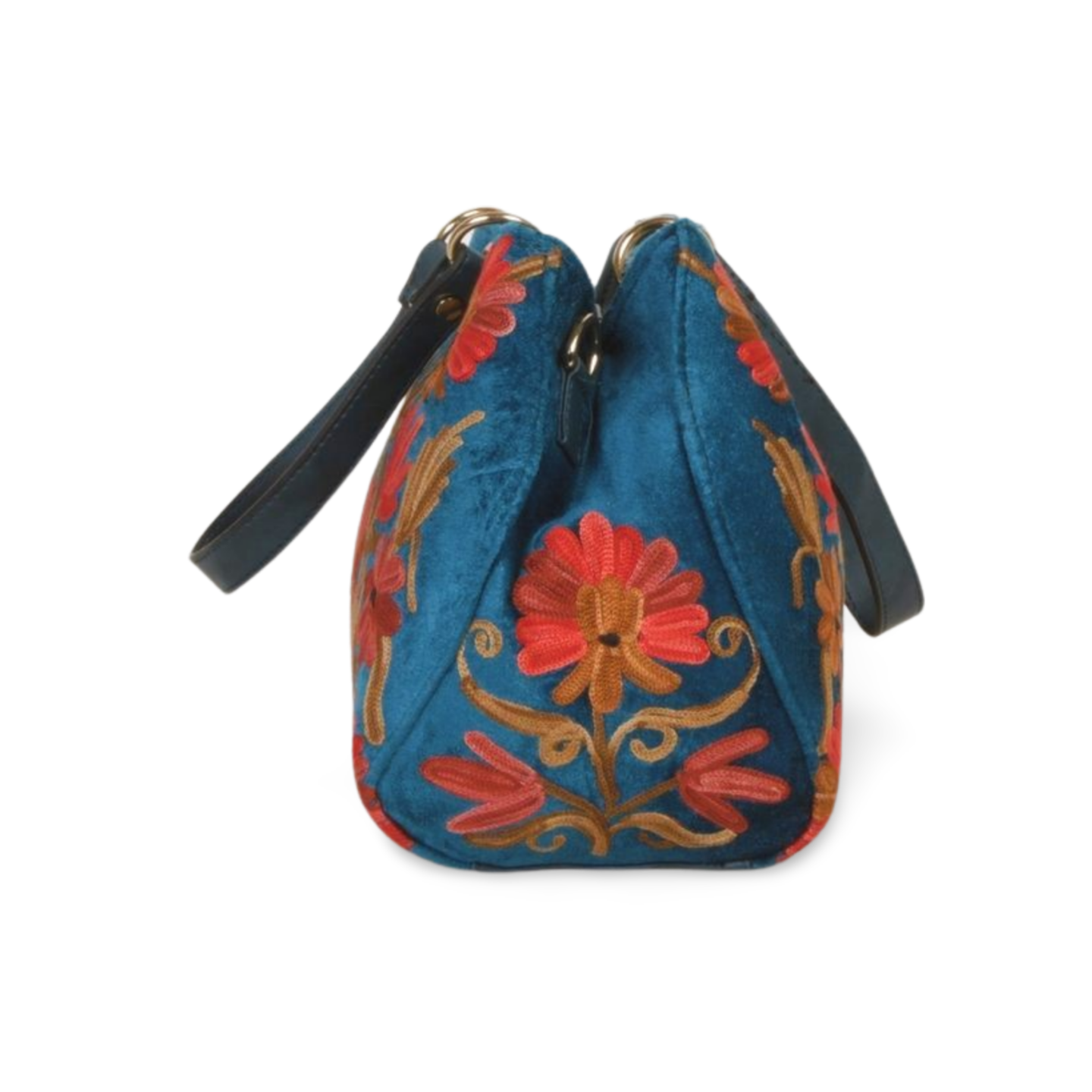 Royal Kashmir Embroidered Leather Bag