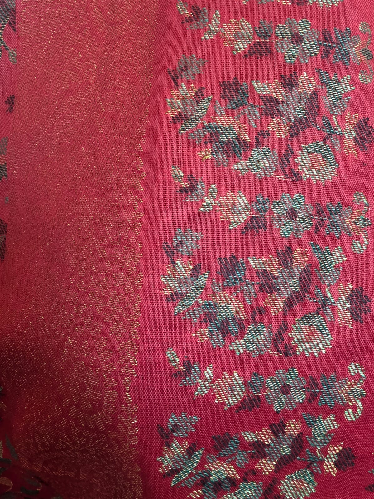 Red Kani Zari Shawl – Luxurious Handwoven Kashmiri Heritage