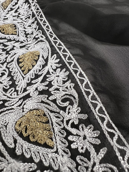 Silver Oak: Unstitched Kashmiri Elegance Suit