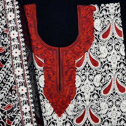 Kashmiri Embroidered Unstitched Suit 3 Piece