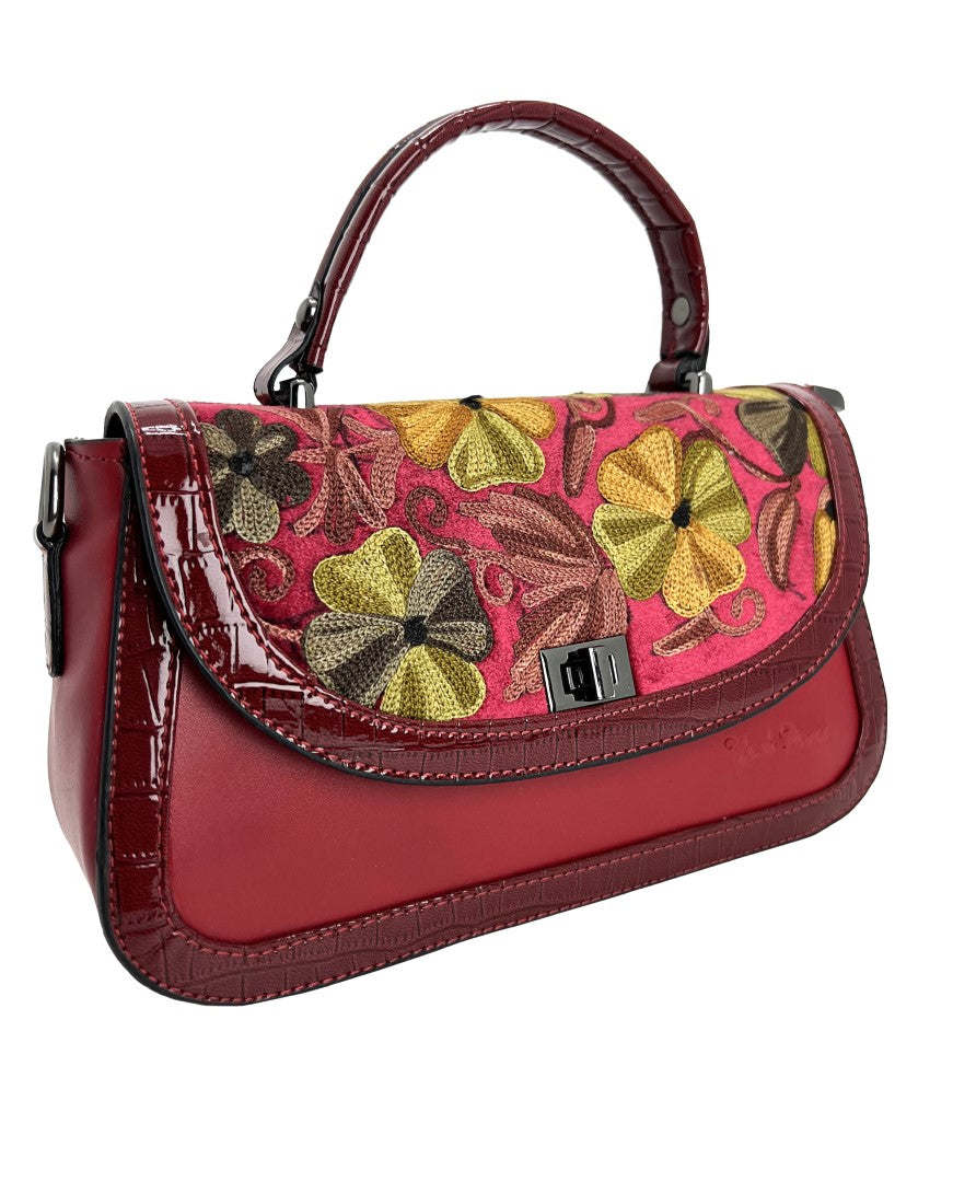 Handcrafted Perfection: Embroidered Handbag