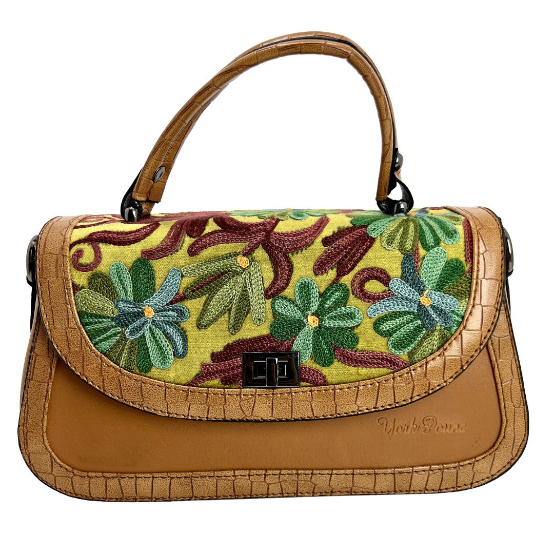 Sophisticated Style: Hand Embroidery Handbag