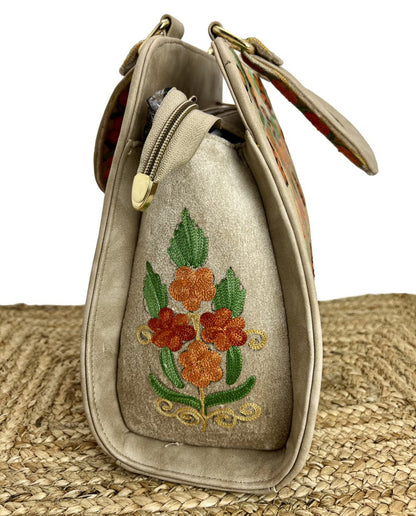 Vintage Charm: Hand Embroidery Handbag