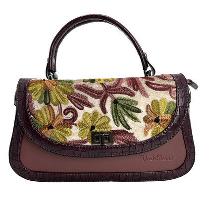 Vibrant Stitches: Embroidered Handbag Delight