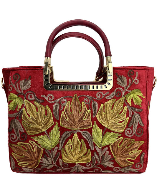 Embroidery Elegance: Handcrafted Handbag