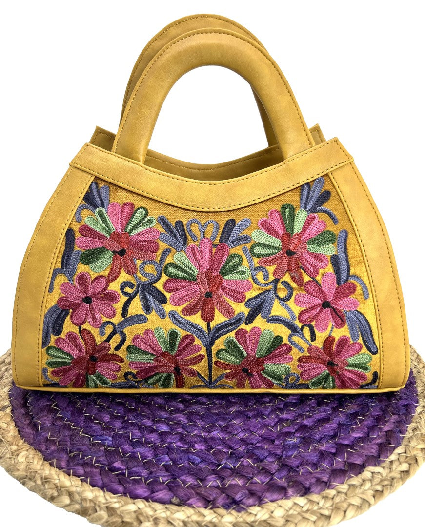 Embroidery Extravaganza: Handcrafted Handbag