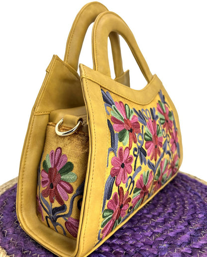 Embroidery Extravaganza: Handcrafted Handbag