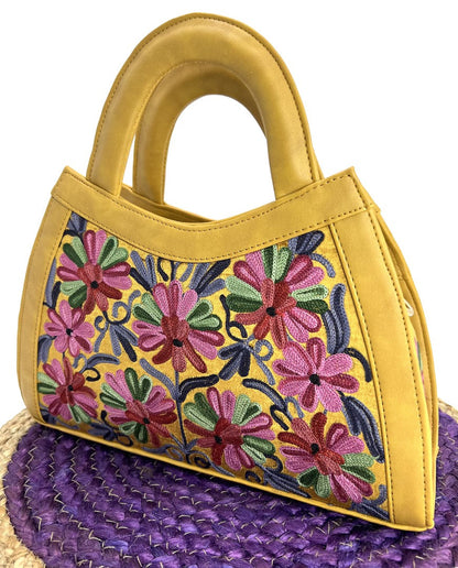 Embroidery Extravaganza: Handcrafted Handbag