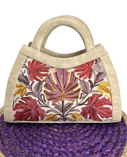 Enchanting Embroidery: Hand Embroidered Handbag