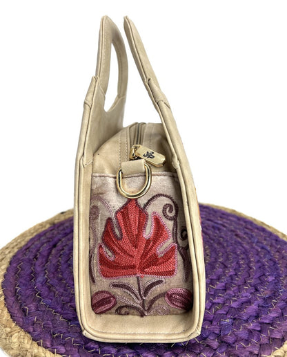 Enchanting Embroidery: Hand Embroidered Handbag