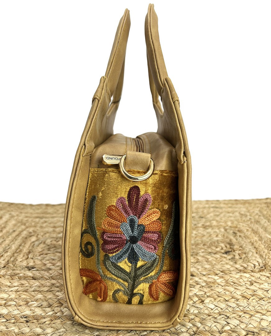 Vintage Floral: Embroidered Handbag Delight