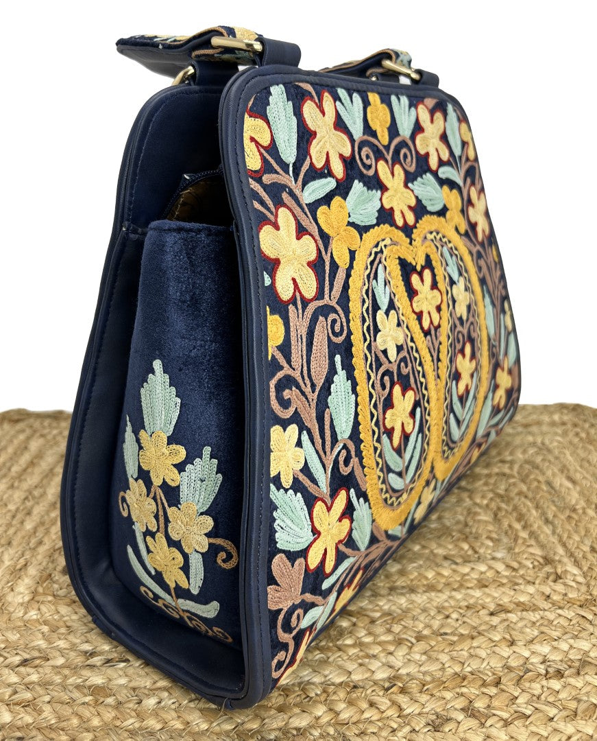 Handcrafted Beauty: Embroidered Handbag Delight