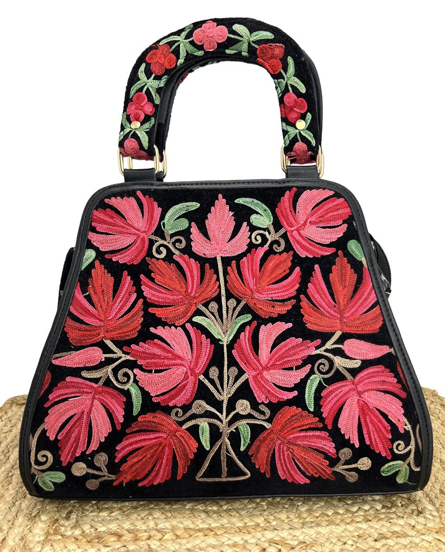 Enchanting Threads: Hand Embroidery Handbag