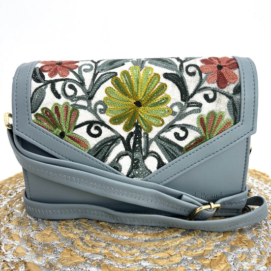 Sling Handbag – Unique Handcrafted Sling Handbag with Stunning Floral Designs