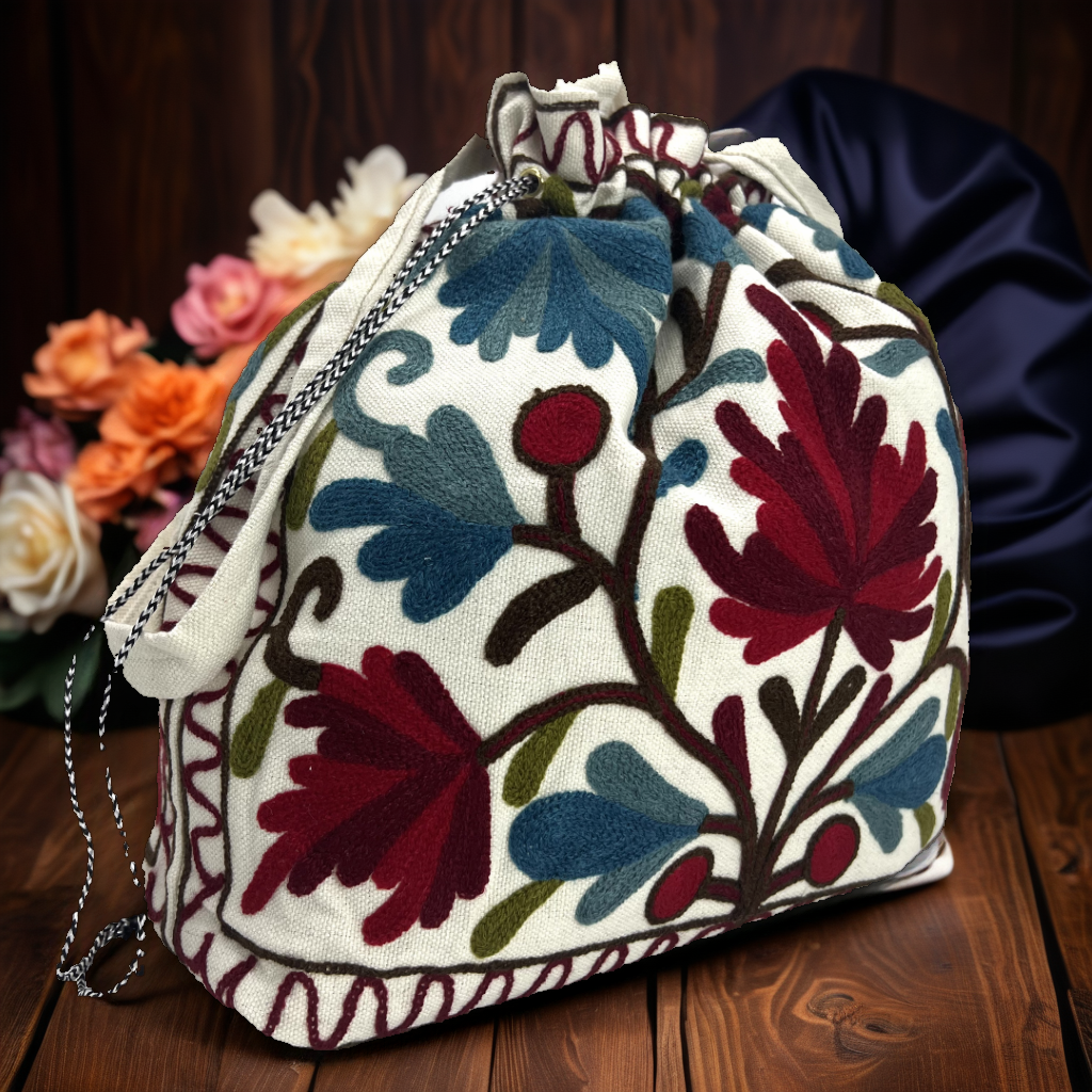 Artisan Stitch Tote: Hand Embroidery Elegance