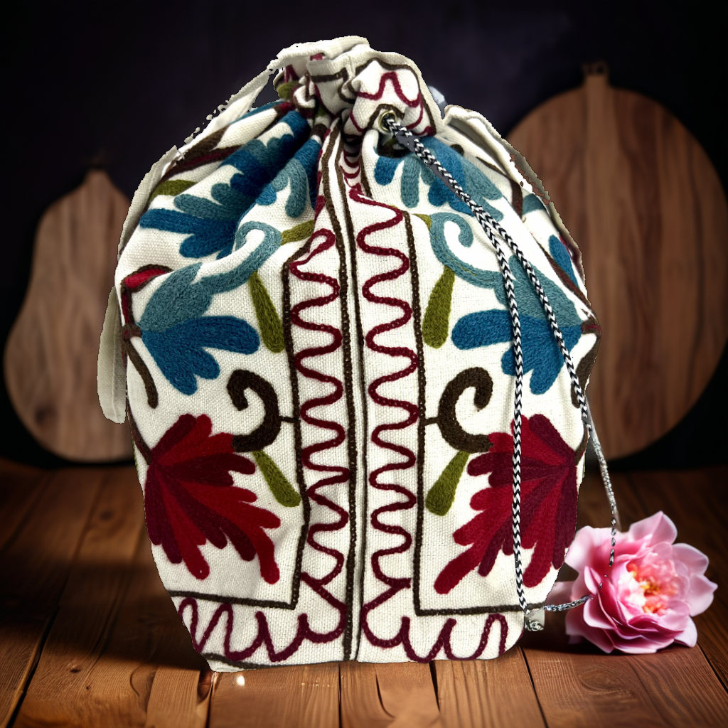 Handcrafted Tapestry Tote: Artisan Embroidery Mastery