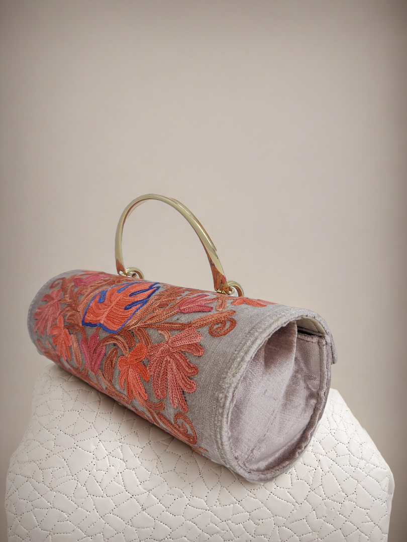 Handmade Embroidered Carry-On Duffle Minibag for Travel