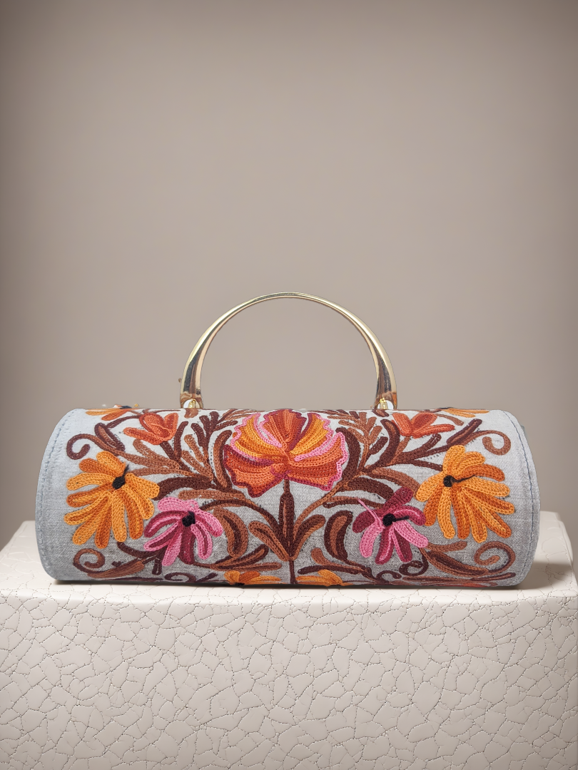 Handmade Embroidered Minibag with Custom Name