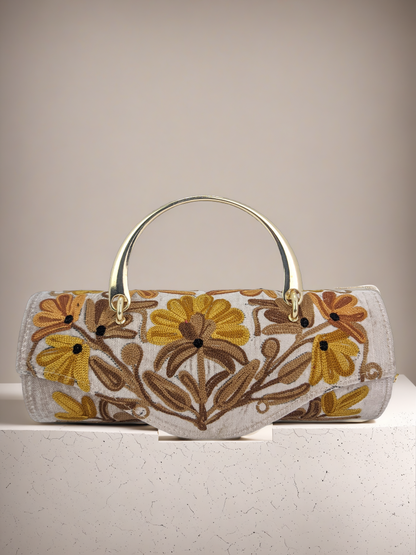 Handmade Embroidered Carry-On Duffle Minibag with Custom Monogram