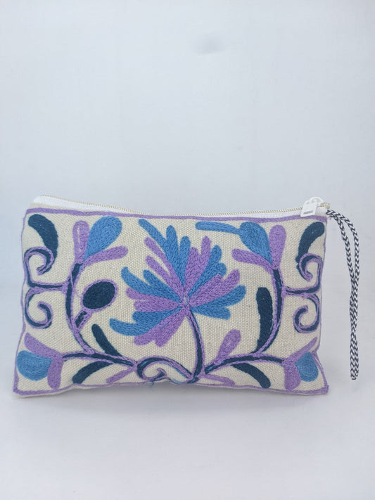 Stitched Serenity: Artisan Embroidery Pouch Collection
