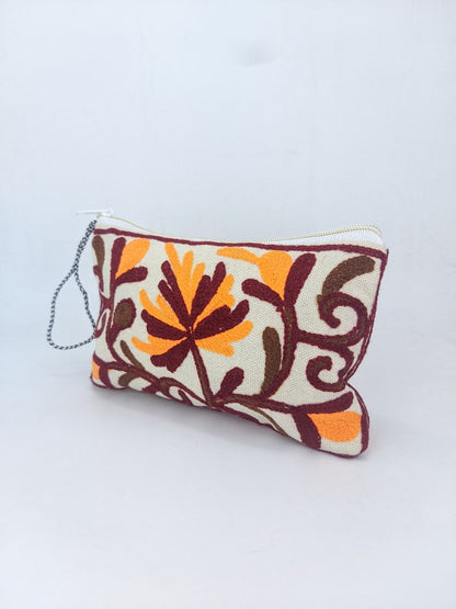 Bohemian Bliss: Handcrafted Embroidered Pouch Assortment