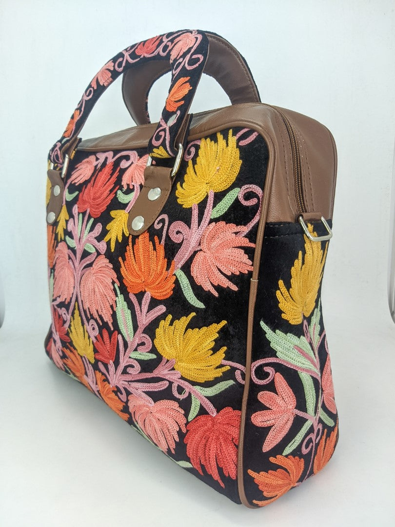 Vintage Threads: Handcrafted Embroidery Handbag