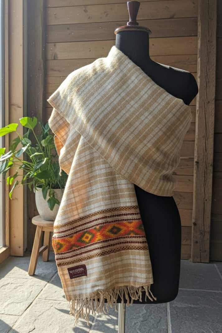 Men's Loyi Shawl(2.5mtrs) – Classic Wool with Reviewal Touch