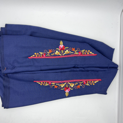 Luxe Kashmiri Elegance: Unstitched Suit Hand Embroidered
