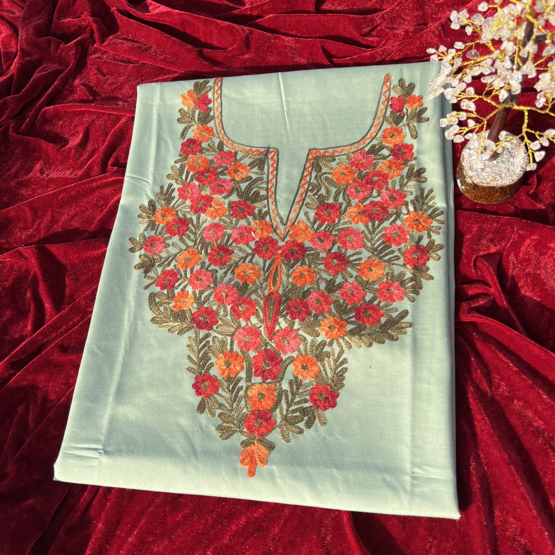 Exquisite Kashmiri Embroidery: Unstitched Suit Series