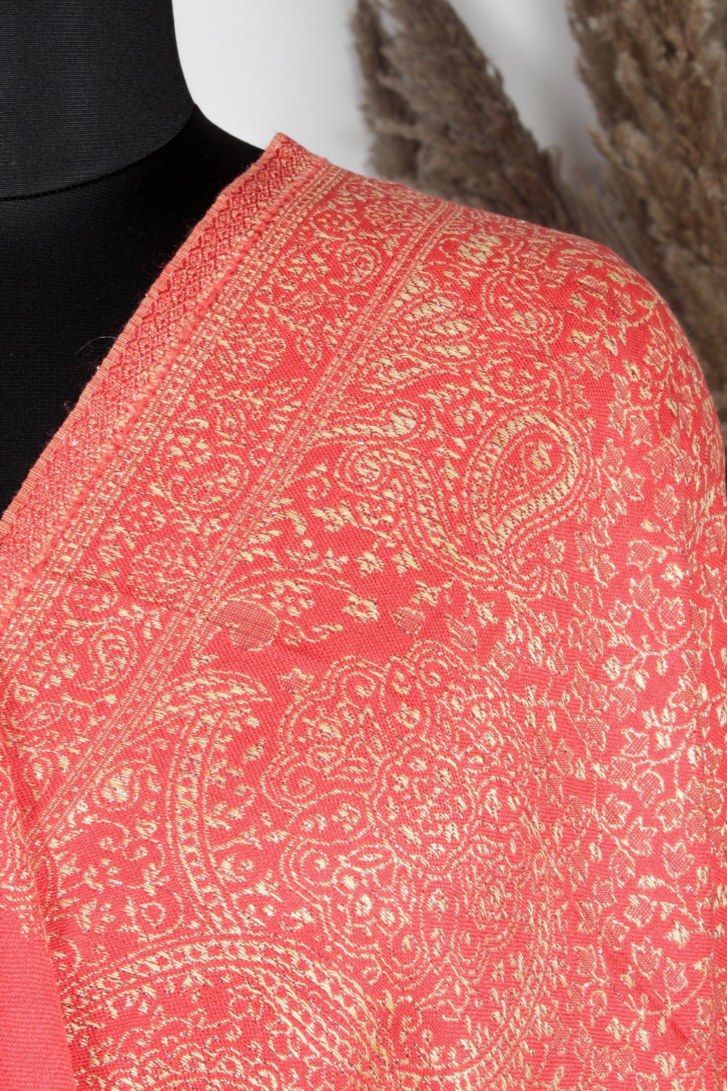 Kashmiri Zari Woolen Shawl Embroidered Pashmina