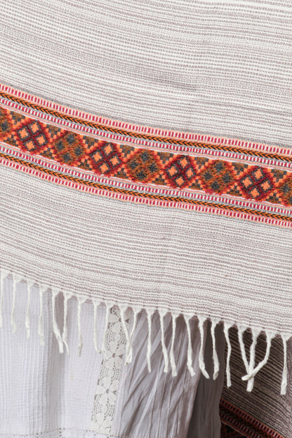 Tibetan Shawl: Timeless Hand-Embroidered Kashmiri Treasure