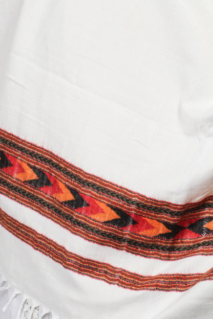 Tibetan Shawl: Vintage Kashmiri Hand-Embroidered Masterpiece